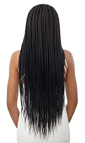 Outre Outre 4x4 Lace Front Wig Pre Braided Hand Tied HD Lace MIDDLE PART FEED IN BOX BRAIDS 36" (1)