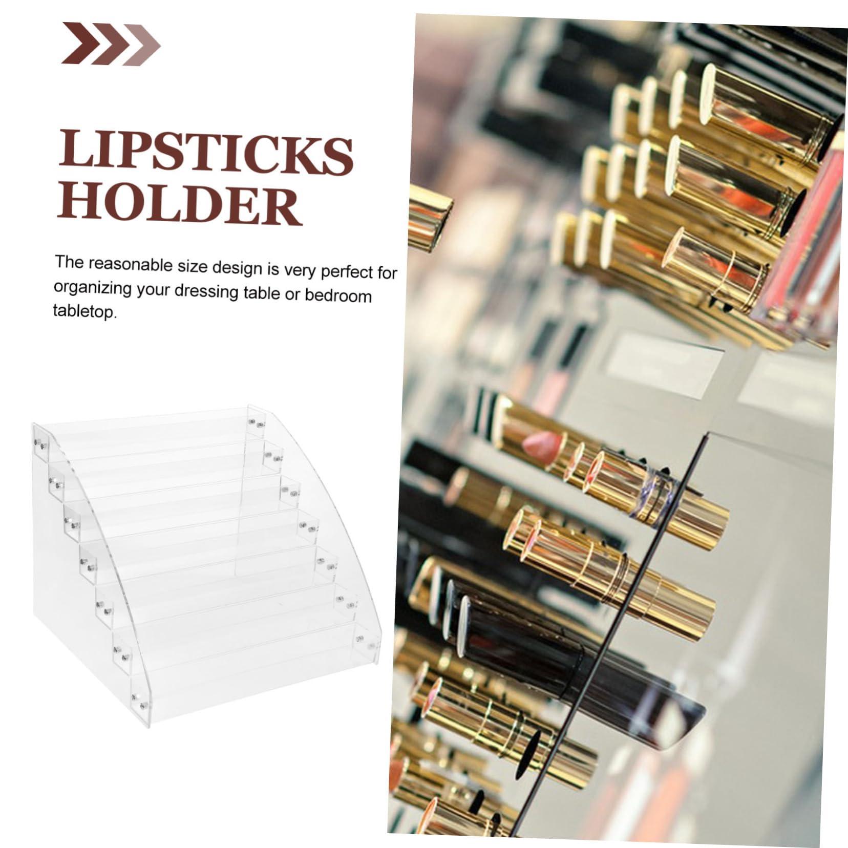 OHPHCALL OHPHCALL Lipstick Nail Polish Display Rack Acrylic 7-Layer Storage Modern Makeup Organizer