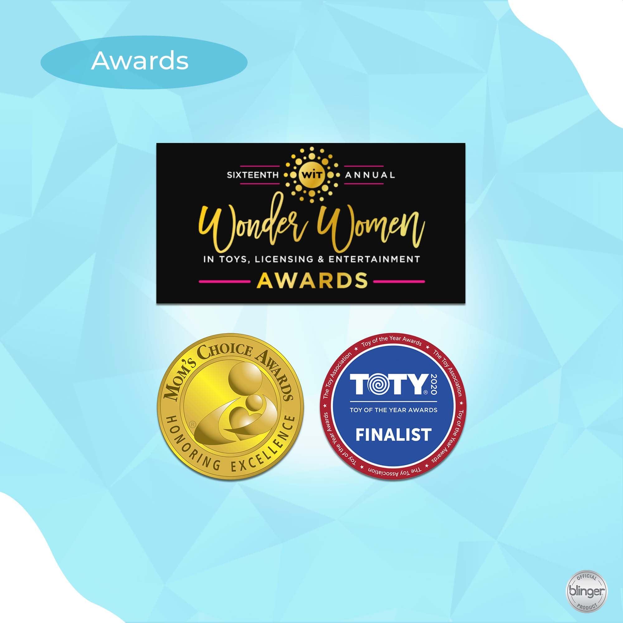 blinger blinger On The Go Mini Starter Kit Bright (Lime Green) | 80 Rhinestones | Hair Styling Tool | Hair-Safe Bling in Brush Out