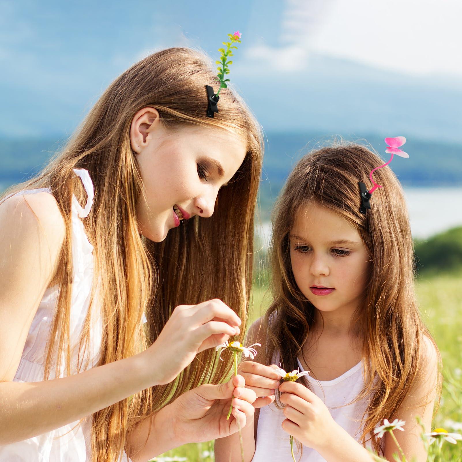 Beaupretty Beaupretty 20 Pieces Sprout Hair Clips Mixed Style Plant Hair Clips Sprout Clips Flower Butterfly Mushroom Hair Accessories for Women Girls