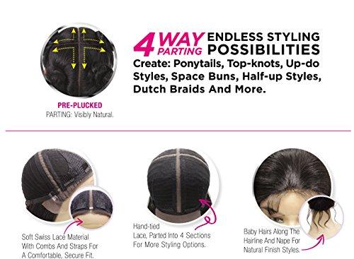 Sensationnel Sensationnel 100% Premium Fiber Cloud9 Vixen 4-Way Multi Parting Swiss Lace Wig - VIXEN DEEP SPIRAL 24 (T1B/BG [T:Off Black, B:Burgundy])