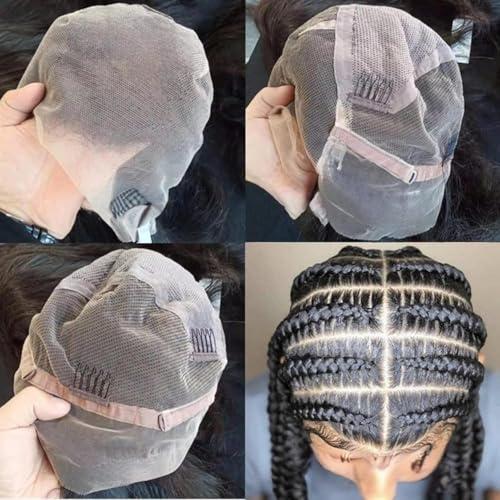 HERMOUS HERMOUS Full Lace Human Hair Wigs HD Transparent Lace Pre Plucked Handmade Whole Head Part Anywhere Lace Wig 180% Density Straight 12A Brazilian Virgin Remy Hair 12 Inch Natural Black