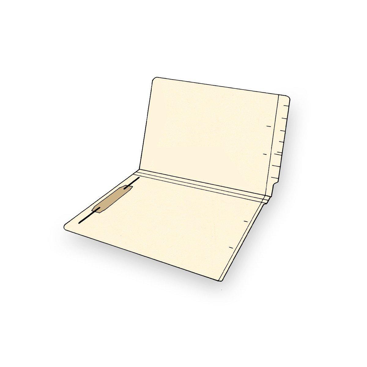 Unite Ad Label United Ad Label End Tab File Folders with Fasteners, 9-1/2" x 12-1/4" - 50 Folders/Box