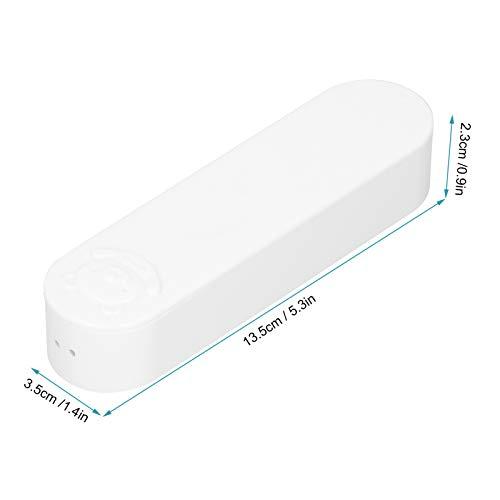 Keenso Cotton Swab Box Portable ABS Mini Travel Swab Case Cartoon Bear Pattern with Cover