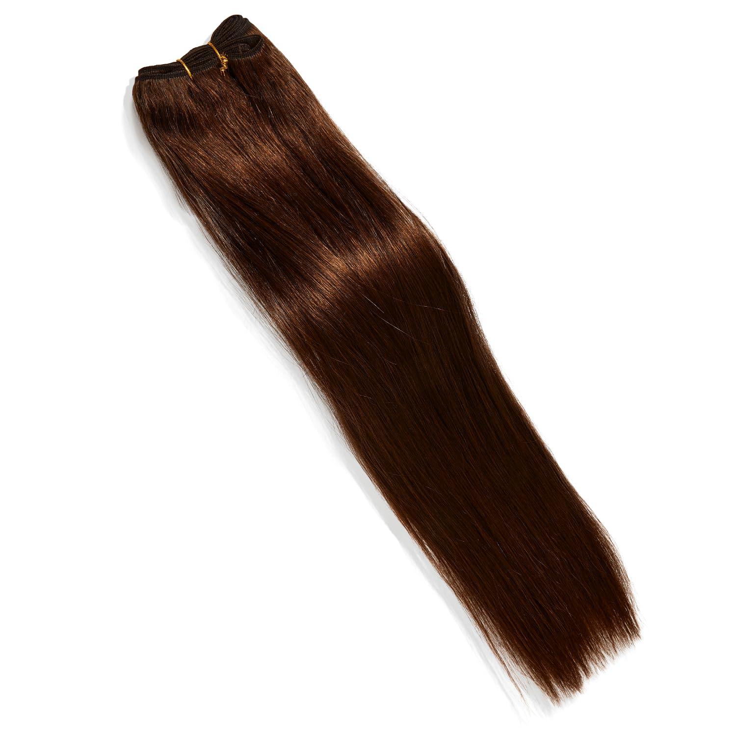 The Sassy Collection The Sassy Collection Silky Straight 18 Inch Human Hair Extensions #4 Brown