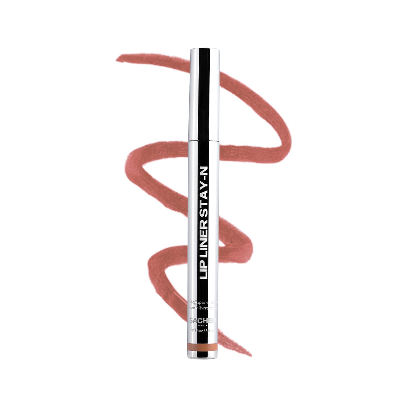Sacheu Sacheu Lip Liner Stay-N Peel Off Lip Stain Long Lasting Matte Lip Tattoo Transfer Proof Lipstain Infused with Hyaluronic Acid & Vitamin E for All Skin Types Vegan & Cruelty-Free, P-inked