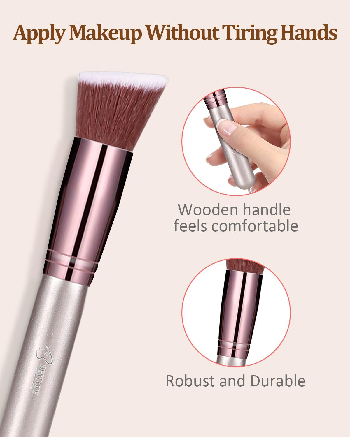 BESTOPE PRO Makeup Brushes Makeup Brush Set, BESTOPE PRO Makeup Brushes Kit, 16Pcs Professional Makeup Brush Set for Eye and Face, Foundation Powder Concealers Blush Eyeshadow Brush Make UP Brushes Kit Champagne