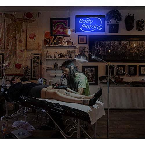 Easesign 100018 Body Piercing Tattoo Shop Center Home Decor Display LED Light Neon Sign (12\" X 8\", Purple)