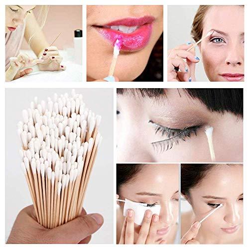 kangbaobei 200PCS Cotten Swab Applicators, 6 Inch Long Wooden Cotton Swabs - Cleaning Gun Sterile Medical Q Sticks Tips Applicator With Wood Handle - Makeup & Ear Cleaner Remover Tools - For Ceramics, Jewelry