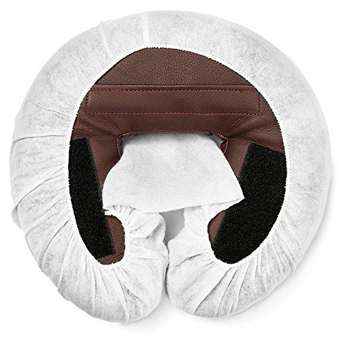 Spa Intimates Spa Intimates Disposbale Deluxe Fitted Cradle Covers - 25 pieces For Use on Massage Table Face and Head Rest (Covers Only)