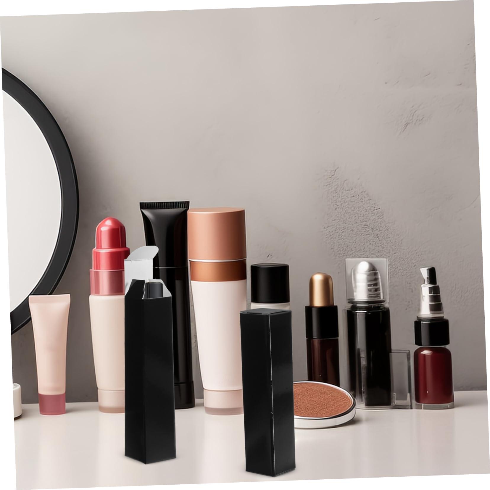 Beatifufu Beatifufu 15pcs Boxes Lipstick Box Lipstick Case Black Lip Gloss Lip Glitter Lip Tint Lip Gloss Tubes Paper Lip Gloss Storage Containers Lipstick Container Lip Gloss Packaging Boxes