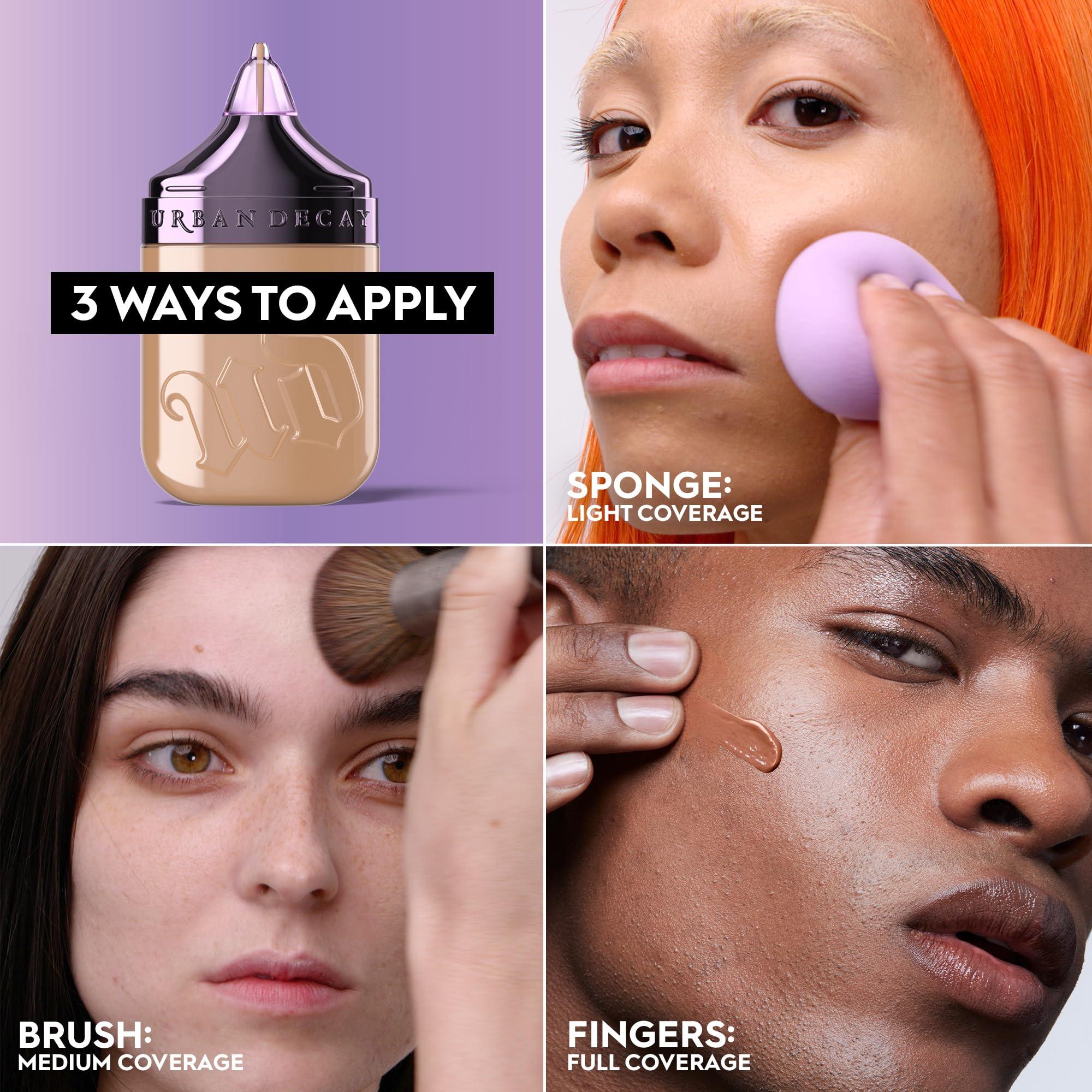 URBAN DECAY Urban Decay Face Bond Self-Setting Waterproof Foundation, Medium Coverage, Natural Matte Finish, 3% Niacinamide Serum Improves Skin Texture Feel, Transfer-Resistant, Sweat-Proof, Blurs Skin - Shade 39