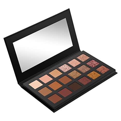 LORAC LORAC PRO Matte & Shimmer Eyeshadow Palette, Soleil | Glitter | Mirror Compact | Cruelty Free, Gluten Free, Vegan