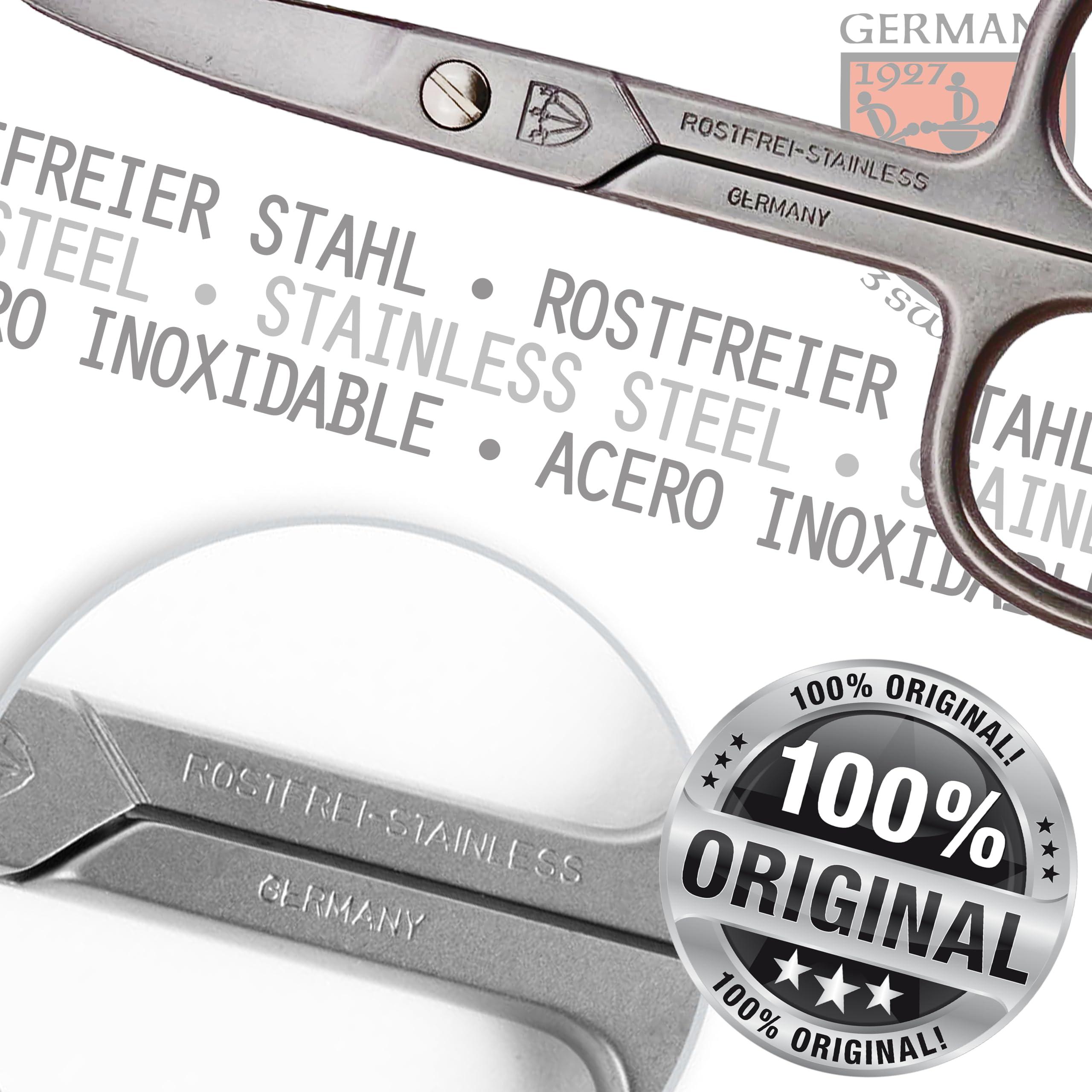 3 Swords Germany 3 Swords Germany - brand quality STAINLESS STEEL INOX CURVED NAIL SCISSORS (1 PIECE) with case for manicure pedicure - nail care by 3 Swords - Made in Germany
