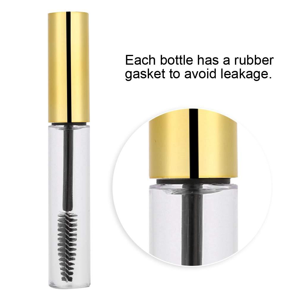 TMISHION TMISHION 5 Colors 10ml Empty Mascara Tube with Eyelash Wand, Portable Refillable DIY Container Mascara Brush for Home and Travel