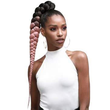 BOBBI BOSS Bobbi Boss Just Braid Pre-feathered Braiding Hair 54" Synthetic Fiber for Twisting Crochet Box Braids Extension (2) - 8 PACK