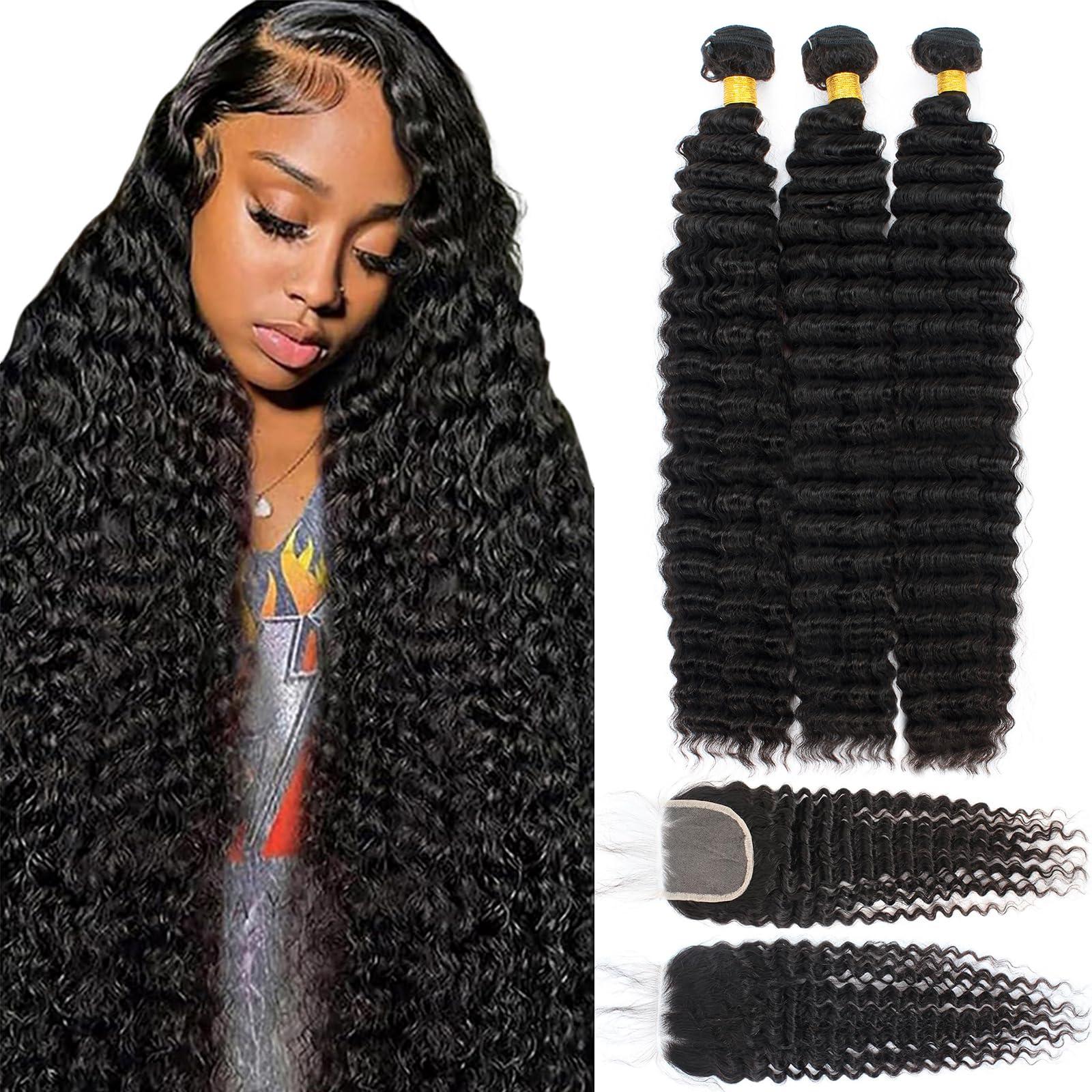 ISEE ISEE Hair 9A Grade Mongolian Kinky Curly Hair Extension Virgin Human Hair Weaving One Bundles Kinky Curly Virgin Hair 100% Human Hair Weaves Extension Mongolian Virgin Hair (26/28/30 Inch)