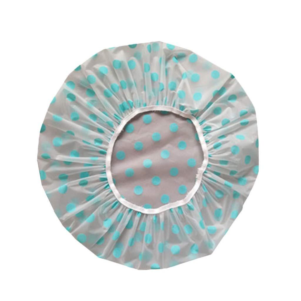 Kakasi Large Plastic Shower Caps, 3 Pcs Waterproof Reusable Shower Cap For Women, Elastic Shower Cap, For Shower