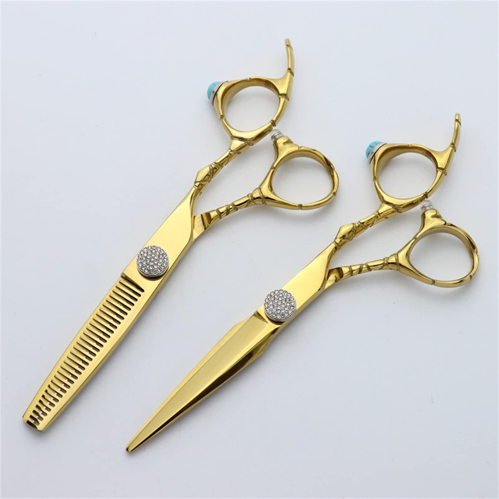 UNDIFY Hair Cutting Scissors Thinning Shears Kit, Professional Hair Scissors, 6 inch, Extremely Sharp Blades, Salon Razor Edge Scissor, Japanese 440C Stainless Steel, for Hair for Women Men Kids Pet