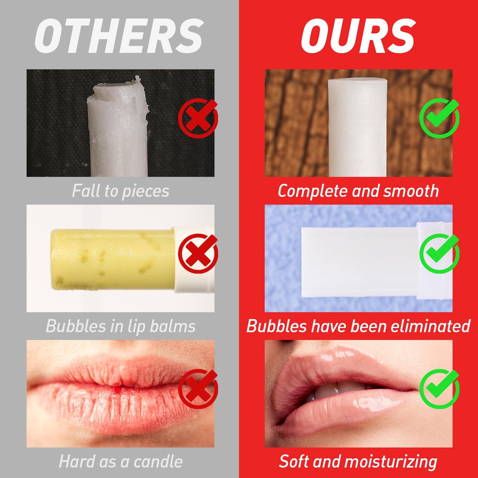 AZEN AZEN 60 Pack Lip Balm, Natural Lip Balm Bulk, Lip Care Product, Moisturizing Lip Balm for dry cracked lips - 10 Flavors