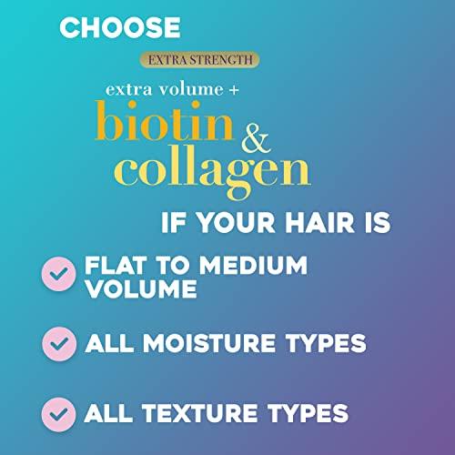 OGX OGX Biotin & Collagen Extra Strength Volumizing Shampoo for Thicker, Fuller Hair, 25.4 fl oz