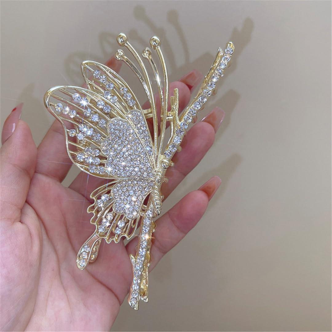 Hcclijo Retro diamond Hair Claw Ladies Hair Clip For Girls Hair Clip Headdress Hair Accessories