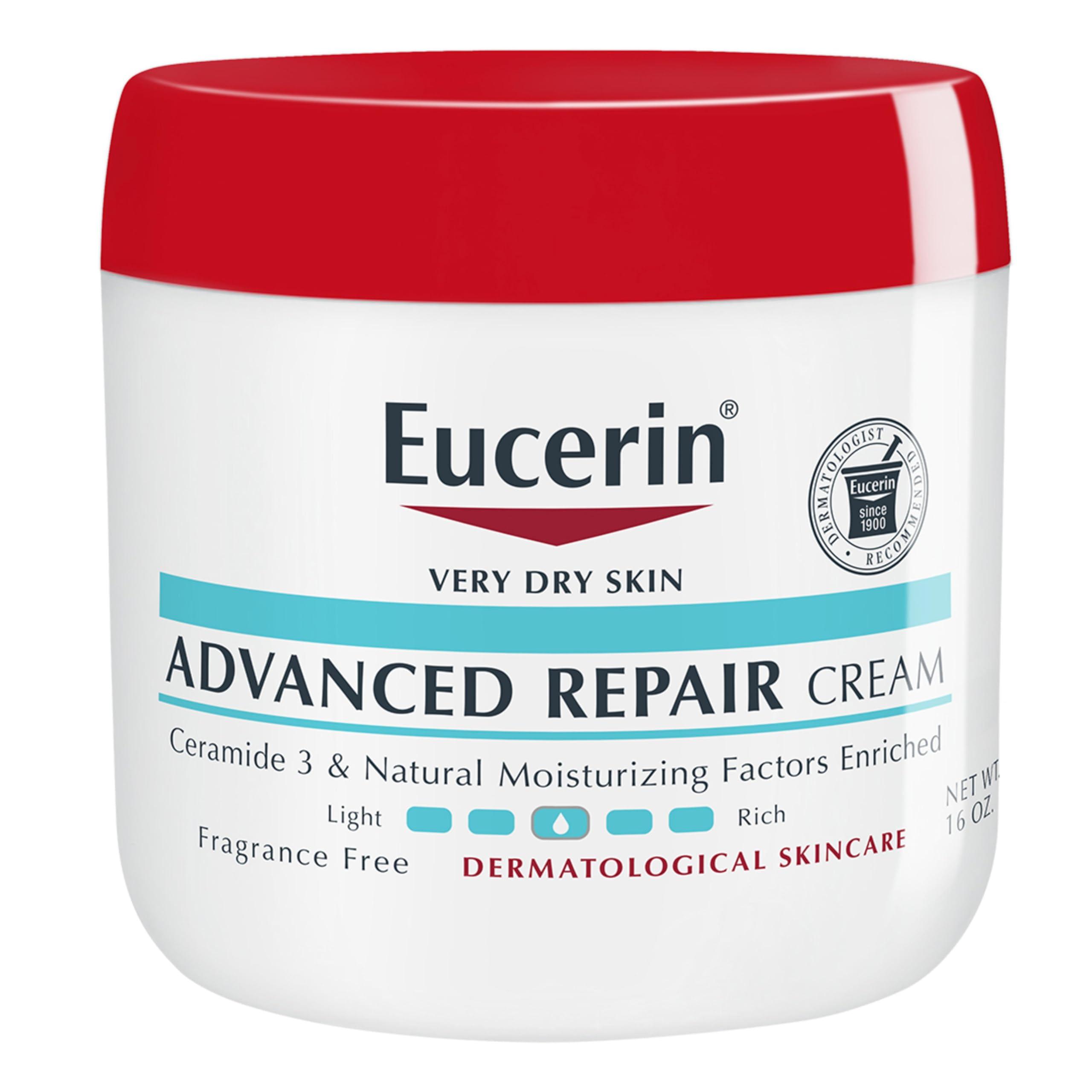 Eucerin Eucerin Advanced Repair 16 Oz Body Cream Eczema Relief 8 Oz Cream Bundle