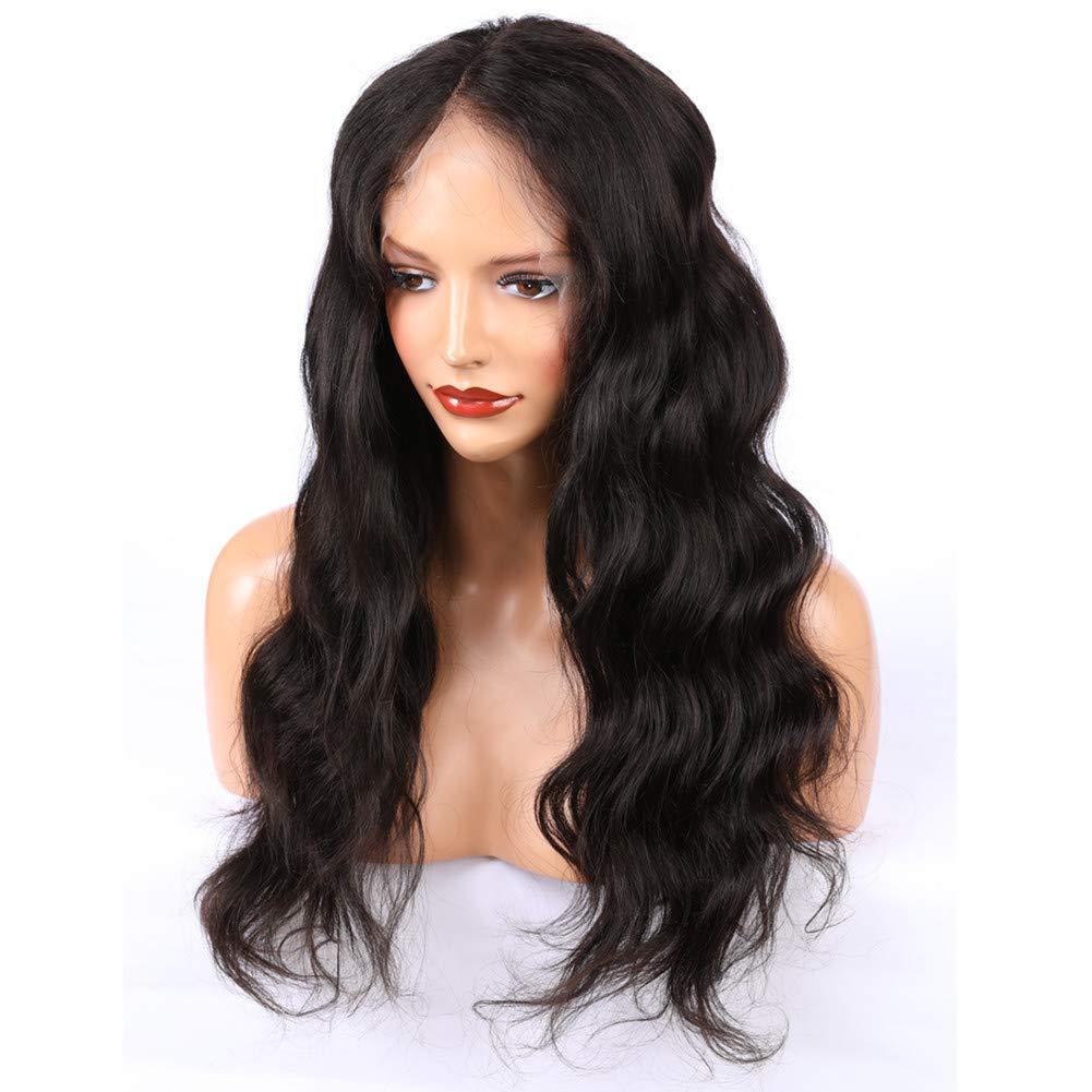 Tony beauty hair Tony Beauty Hair Natural Black Body Wave Full Lace Human Hair Wigs For Black Women Virgin Brazilian Hair Wavy Full Lace Wigs with Baby Hairs Glueless Lace Wigs 130 Density 10-26" (10" Free Part)