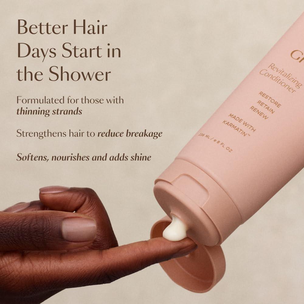 VEGAMOUR VEGAMOUR GRO Revitalizing Shampoo and Conditioner Full Size Kit, For Thicker Fuller Looking Hair, Vegan