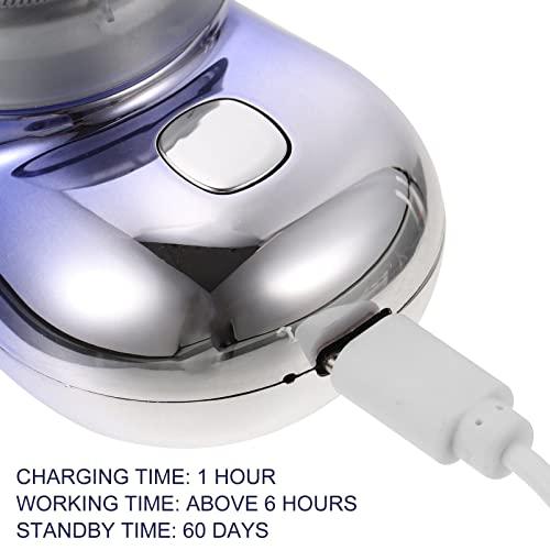 FOMIYES FOMIYES Electric Shaver Foil Shaver Electric Head Shaver Usb Rechargeable Razor Mens Beard Shavers Pocket Shaver Rotary Shaver Convenient Electric Razor Man Abs Electroplating Mini Tool