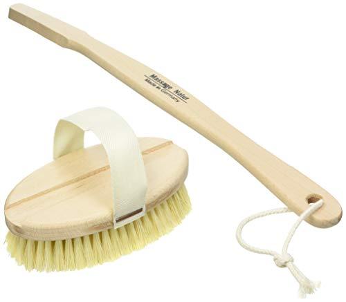 Dr Hauschk Dr Hauschk (DRHF0), Body Brush with Detachable Handle Beech Bristle Sisal Medium Vegan
