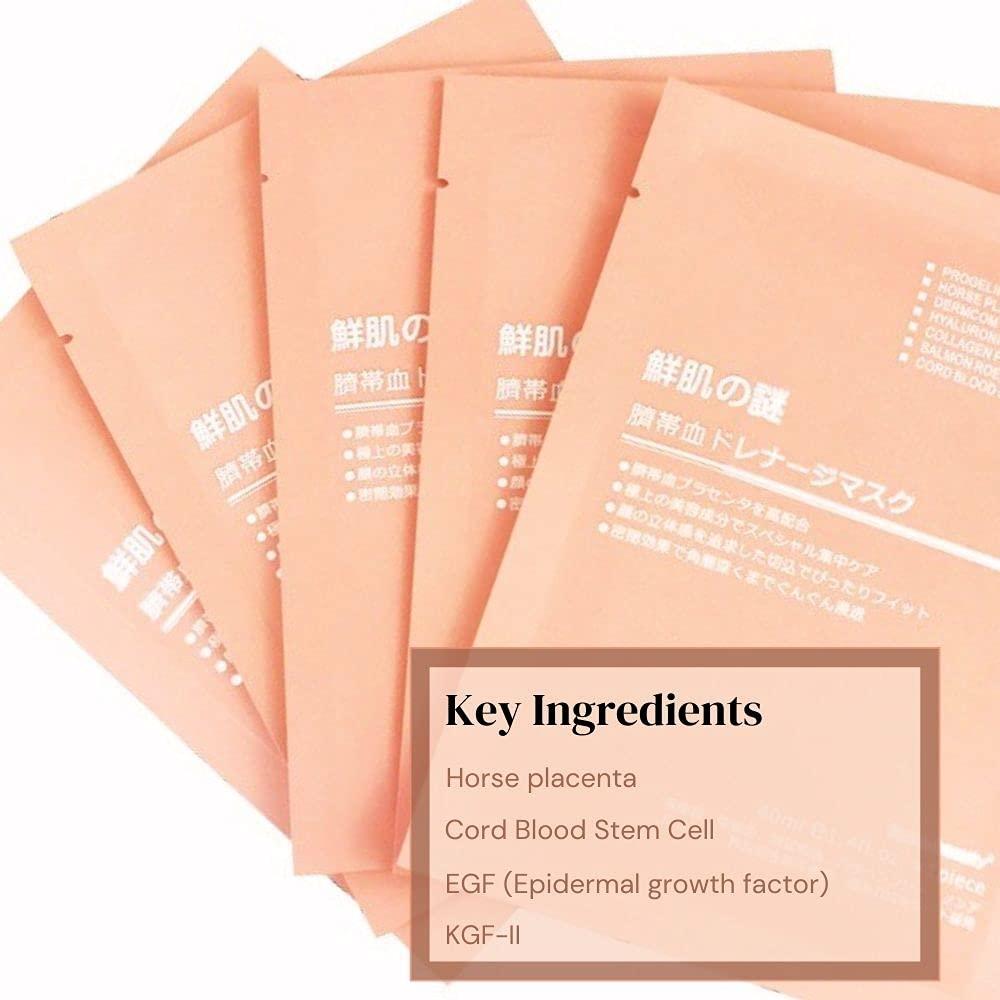 Amato Amato Cord Blood Stem Cells Placenta Sheet Mask (5 pcs)