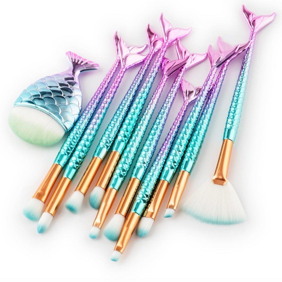 Empire Beauty Mermaid Makeup Brush Set 11 pieces