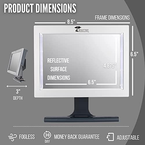 ToiletTree Products ToiletTree Products Original LED Fogless Shower Mirror with Squeegee