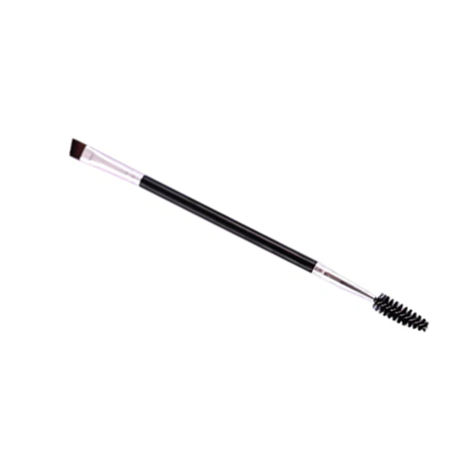 Srliya Double Ended Eyebrow Brush Angled Brow Brush with Spoolies Portable Makeup Tool 5.9in