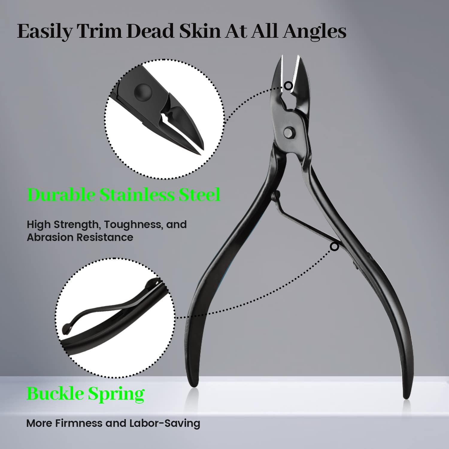 UMEINAC TECH Manicure Set Manicure Kit Nail Grooming Kit for Men Women, 21 in 1 Pedicure Set Professional Nail Clipper Set Nail Care Tools Kit for Travel- Black