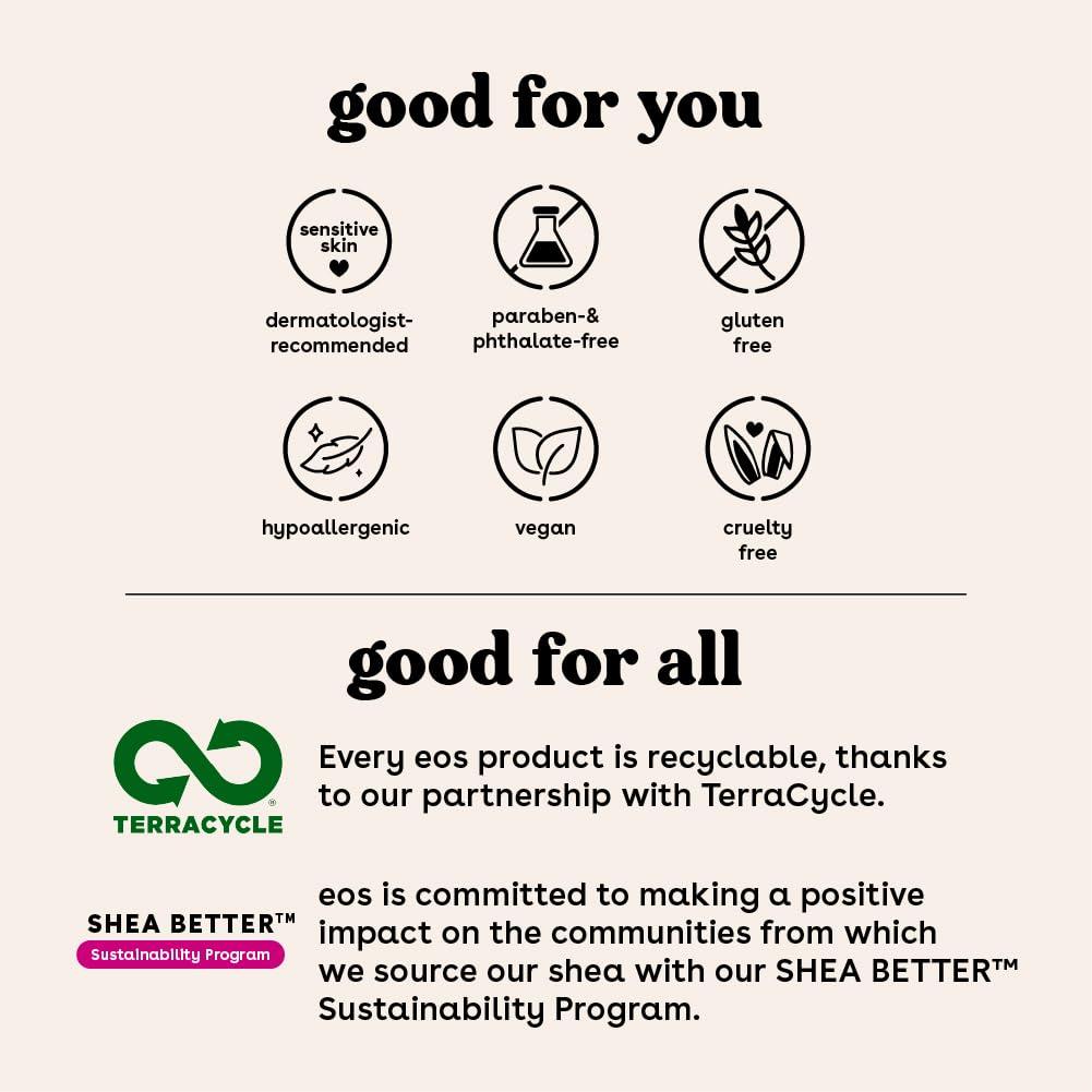 eos eos Cashmere Skin Collection Post-Shave Smooth Body Cream- Vanilla Cashmere Scented, 72-Hour Hydration, 7 fl oz