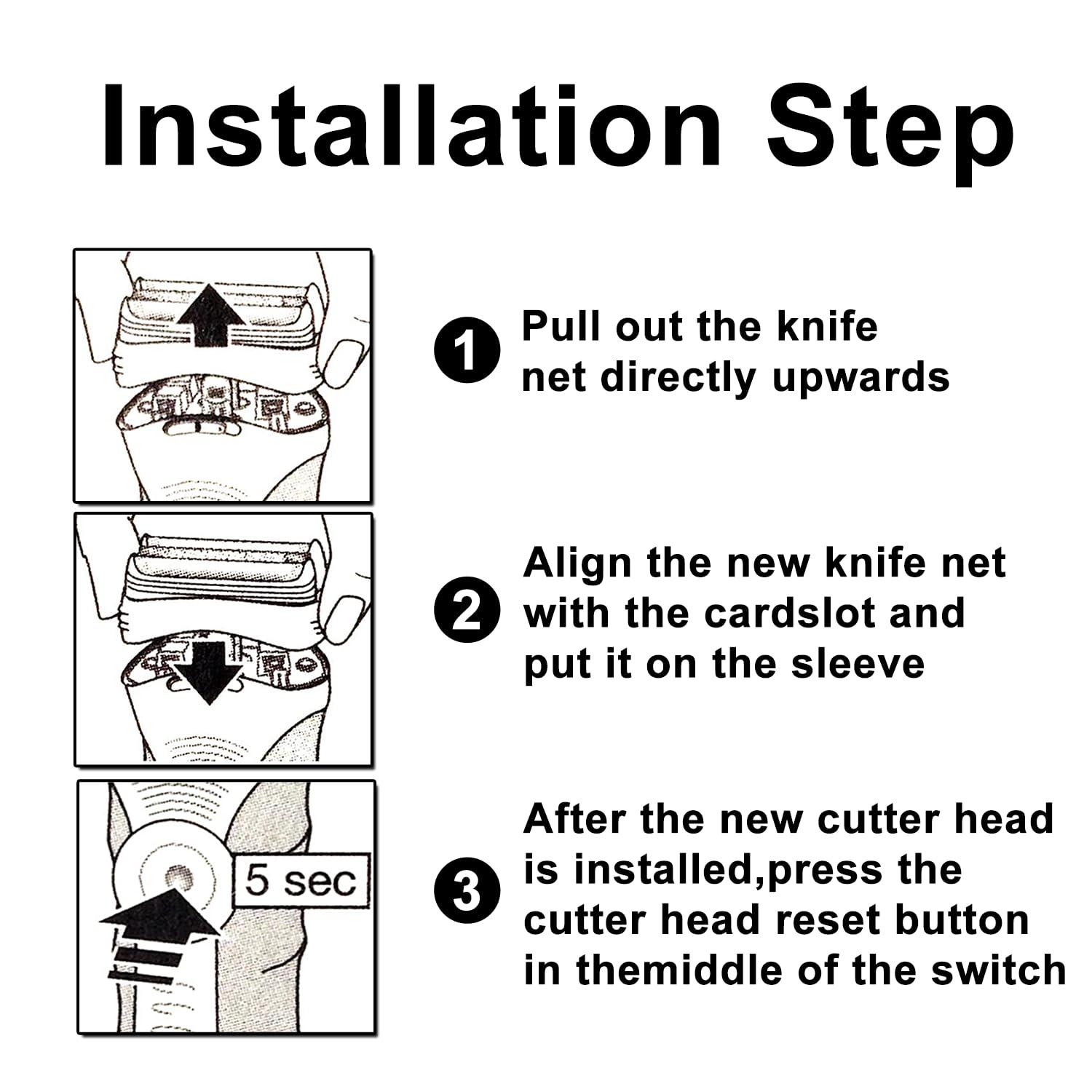 TRAH 32B Series 3 Electric Shaver Replacement Head Compatible with Braun Series 3 Foil Shaver Replacement Heads with S3 3040s 3080s-4 370cc 3070cc 3000s 3010, 3090cc Etc