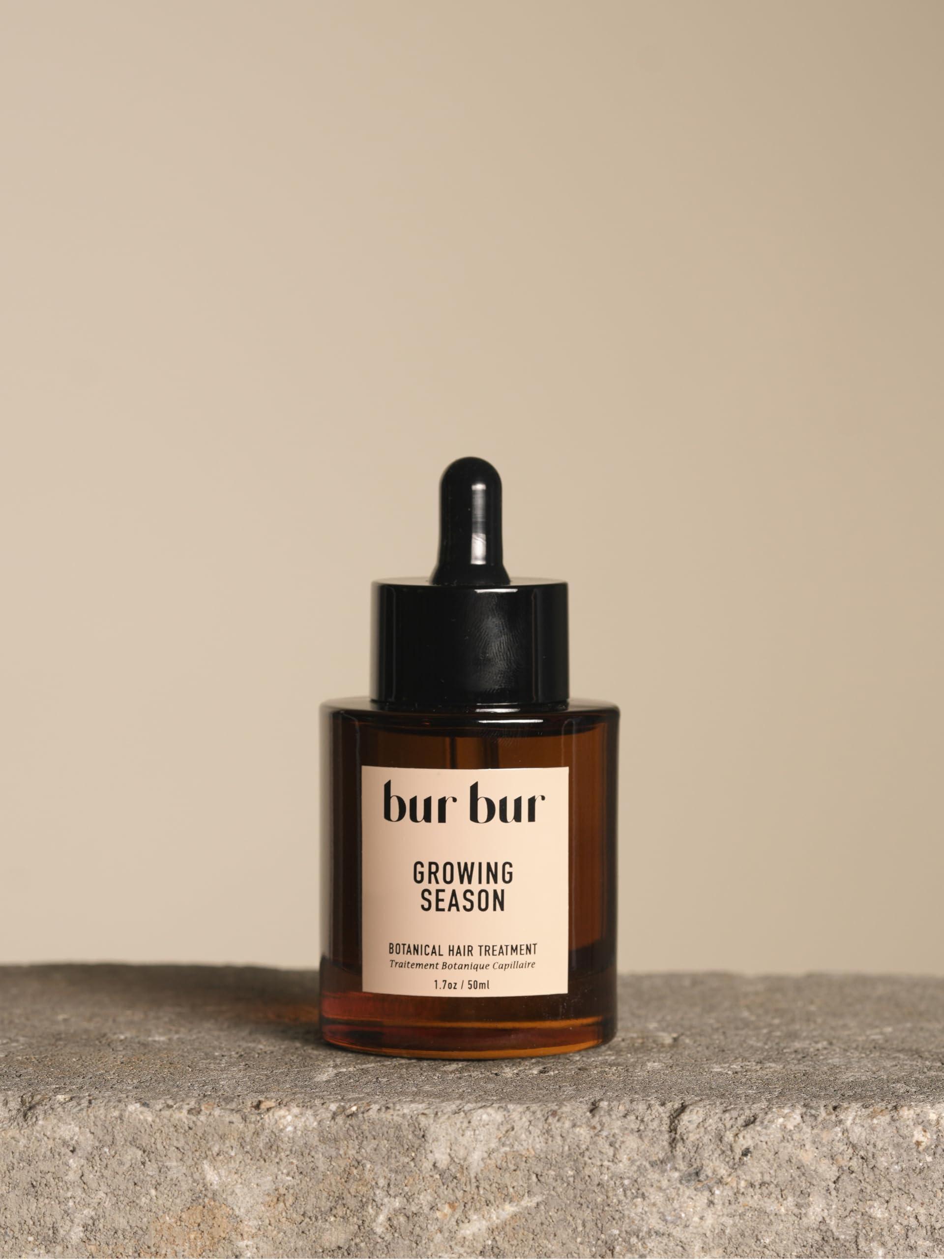 Bur Bur BUR BUR Growing Season Hair Growth And Repair Oil | With Burdock, Nettle Oil and Vitamin C for Visibly Fuller, Stronger and Shinier Hair.