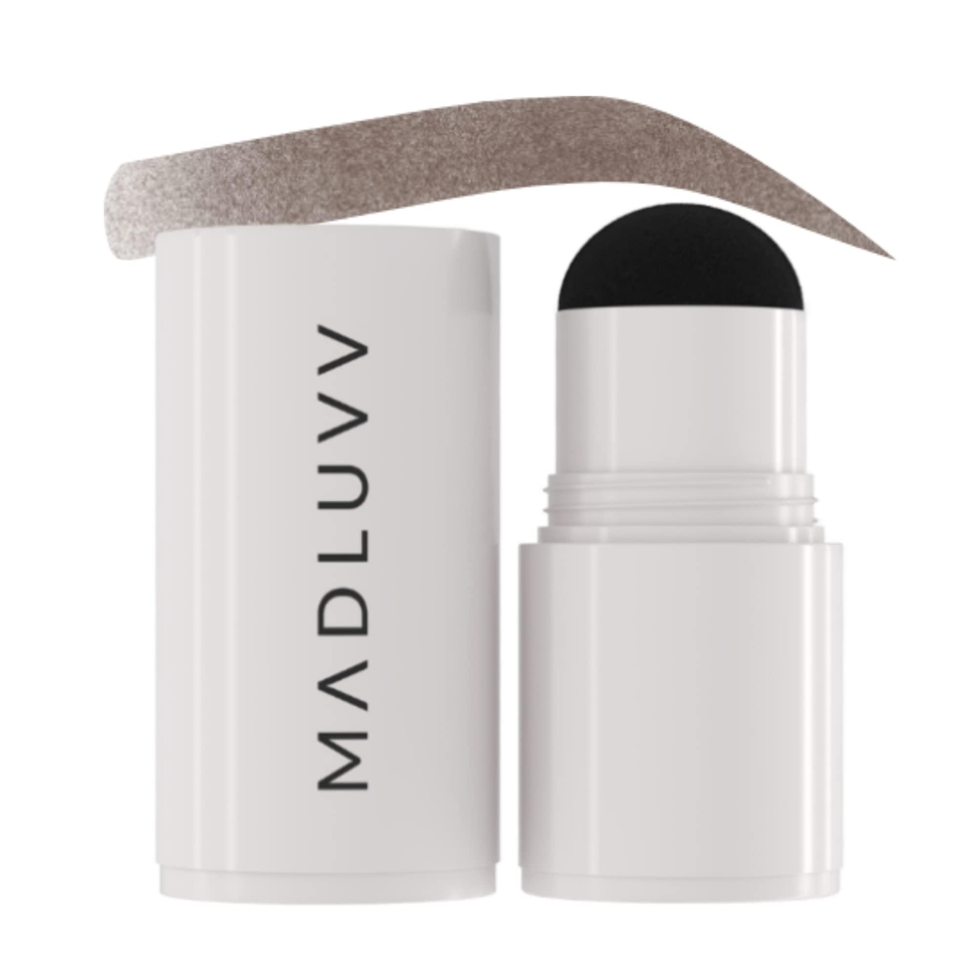 MADLUVV MADLUVV Brow Stamp Refill* - Color Stamp for Brows & Root Touch Up for Women & Men, Instantly Conceal Hair Loss, Grey Hair, Thinning Hair with Stain-Proof/Smudge-Proof Powder Formula (Brunette)