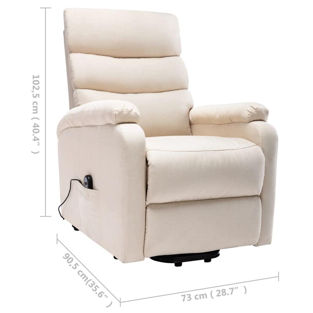 KTHLBRH KTHLBRH (Fast Delivery) Electric Massage Recliner Chair,Massage Chairs,Massage Recliner Chair,for Living Room and Bedroom Stand-up Massage Recliner Cream Fabric