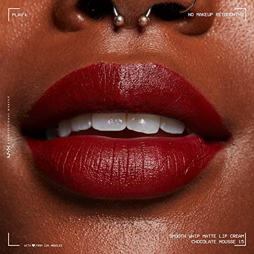 NYX PROFESSIONAL MAKEUP NYX PROFESSIONAL MAKEUP Smooth Whip Matte Lip Cream, Long Lasting, Moisturizing, Vegan Liquid Lipstick - Chocolate Mousse (Deep Red Brown)
