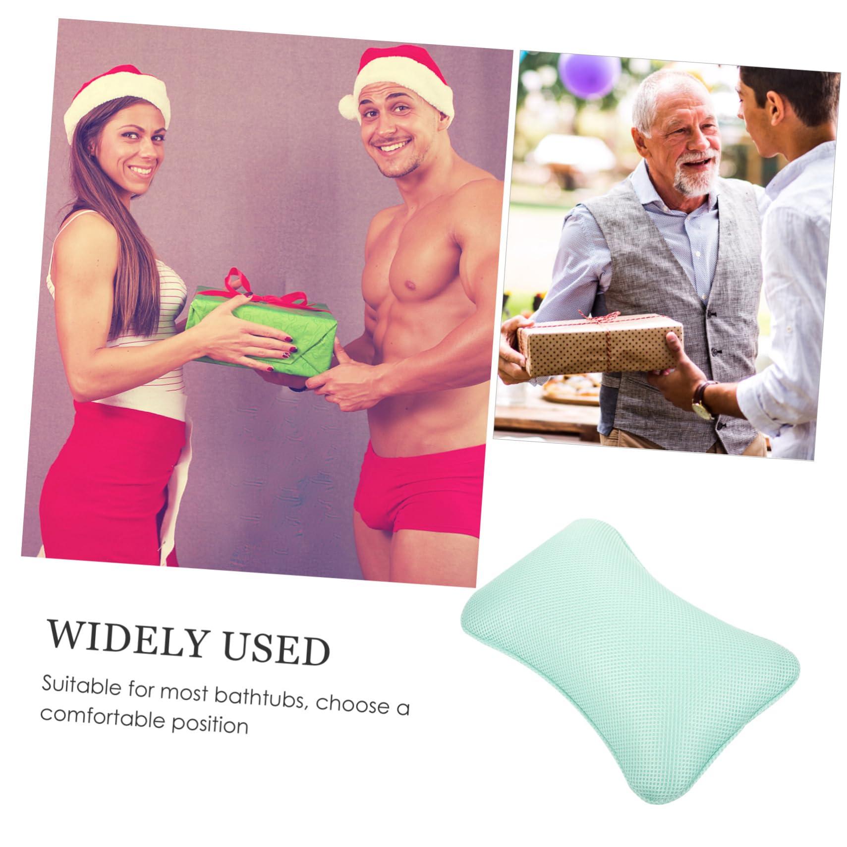 UTHCLO UTHCLO Pillow for Tub Bath Pillow for Curved Tub Bathtub Seat Curtain Inflatable Bath Pillow Spa Bathtub Pillows Bathtub Mat Sponge Absorbent Bath Mat Folding Bathtub