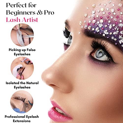 Cross Edge Corporation My Lash Tools New Isolation Lash Tweezers For Eyelash Extensions Best for Individual Isolation & Classic Lashes Japanese Stainless Steel Lightweight Precision Lashing Twisers (Gold)