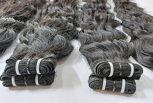 Generic Raw Indian Curly Human Hair Extensions - Natural Black Curly Remy human hair extensions (16 Inch)