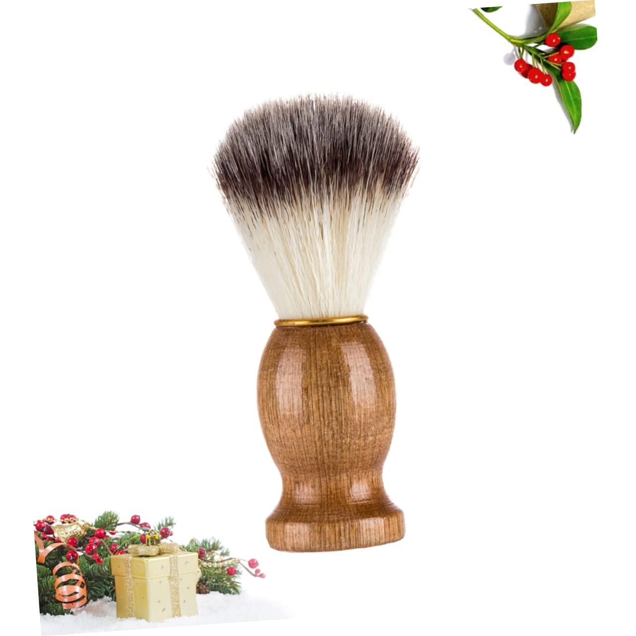 MERRYHAPY MERRYHAPY Professional Barbershop Shaving Brush for Men Beard Brush Wooden Handle and Fine Hair