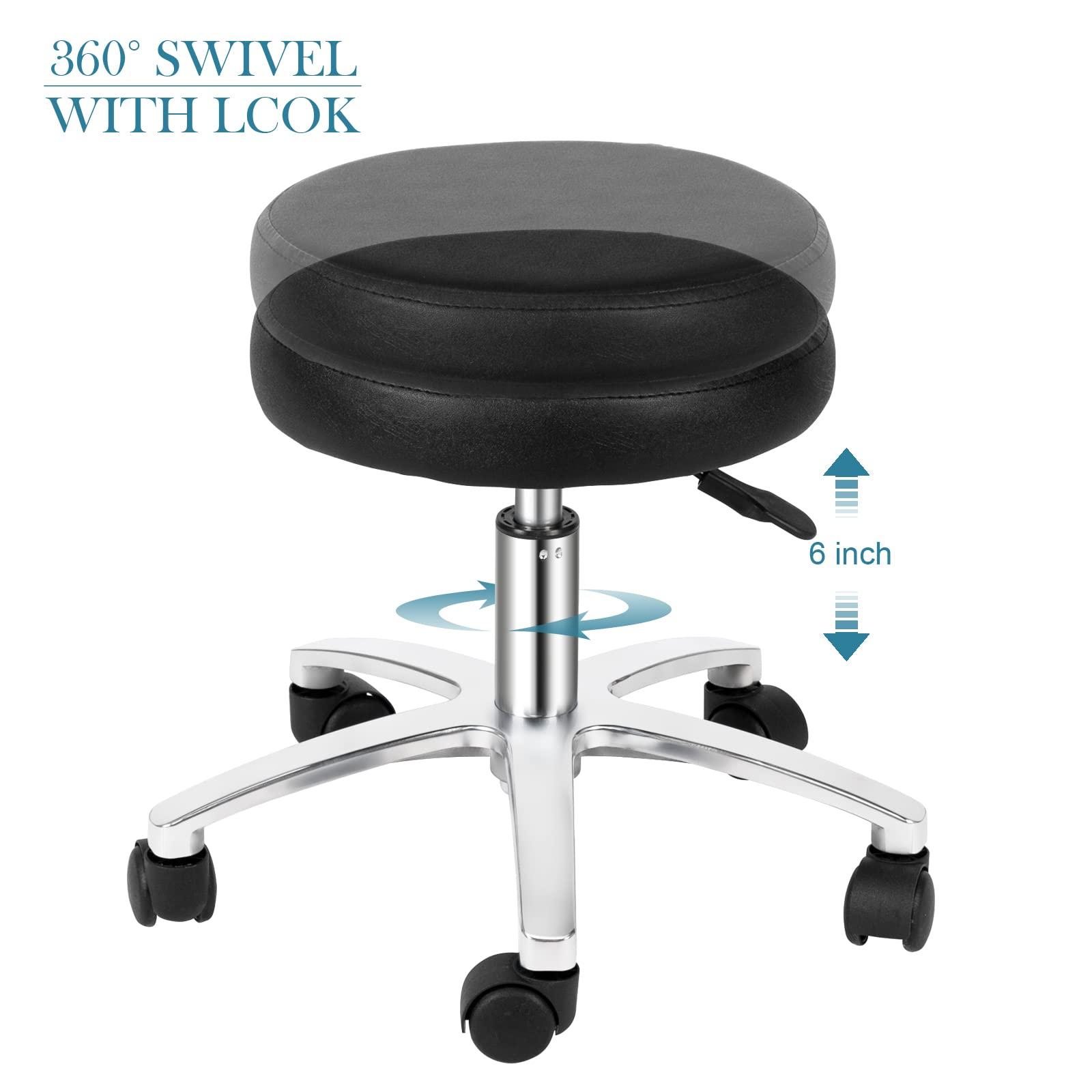 OmySalon OmySalon Pedicure Chair with Stool & Bubble Massage Foot Bath, Hydraulic Pedi Chair for Nail Tech, Beauty Spa Salon Unit Station Technician Supplies
