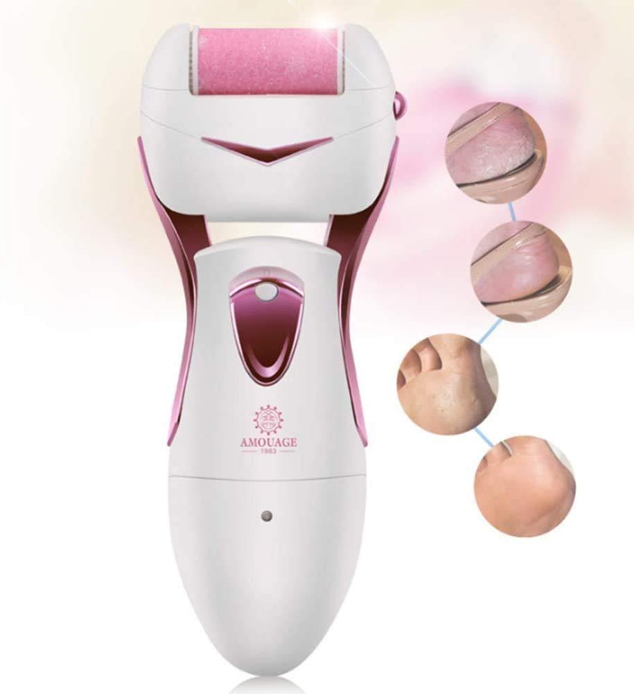 GIENEX GIENEX Most Powerful Rechargeable Electronic Foot File Wet & Dry Pedicure Tools Electric Callus Remover with Turbo-Boost Motor, 3 Rollers Included