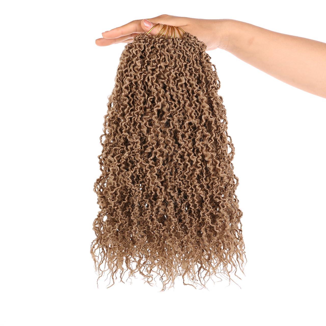 ZRQ ZRQ 12 Inch New Micro Locs Crochet Braids Light Brown Synthetic Curl Crochet Sister Locs Hair African Roots Microlocs Braids 12\'\',27