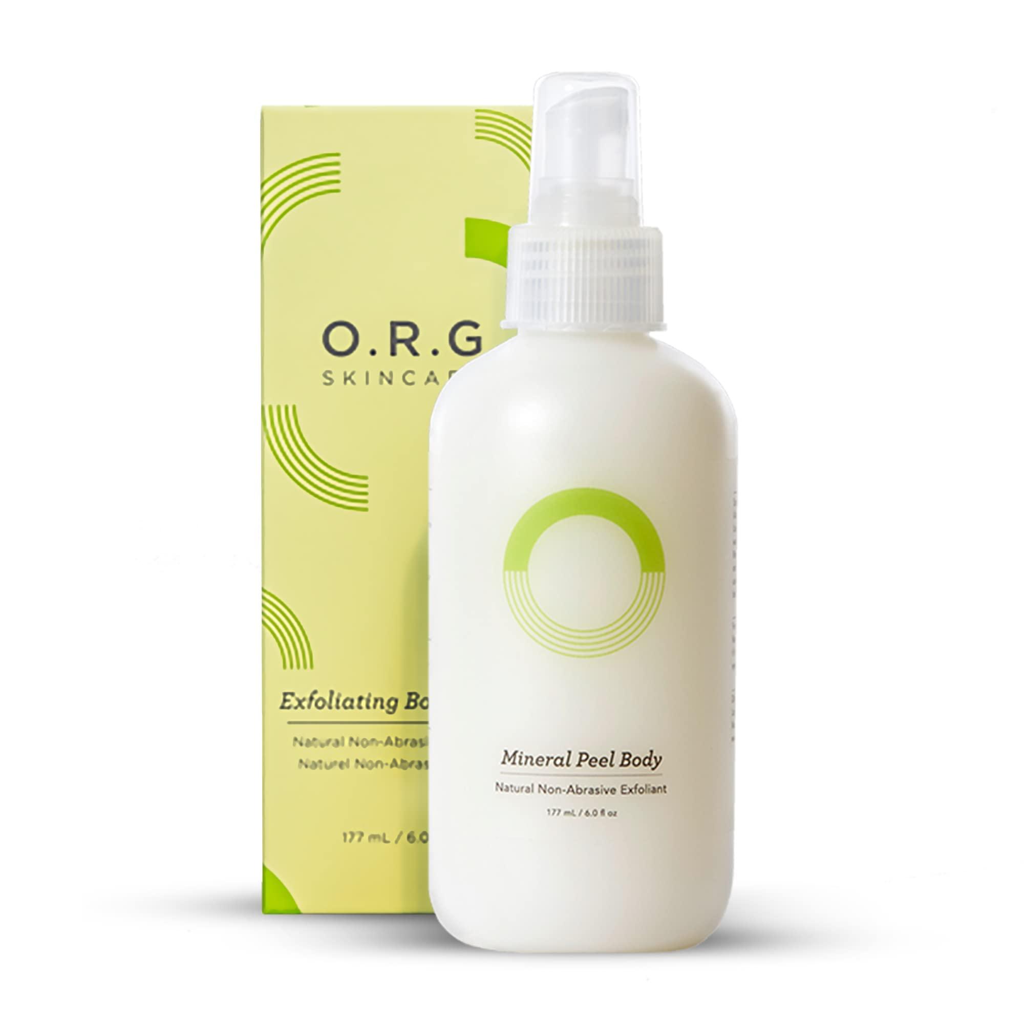 O.R.G. Skincare ORG Body Scrub Deep Gel Exfoliator for Glowing and Smooth Skin - Korean Exfoliating Peel Skincare - Natural Cruelty Free Formulation for Sensitive Skin 6oz